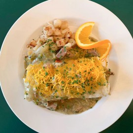 Green Chili smothered burrito Green Chili smothered burrito